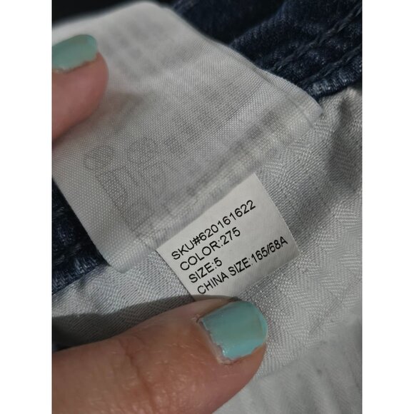 Hollister Womens Denim Blue Jean Midi Short Size 5 W27 Casual Summer Stretch - Picture 11 of 12